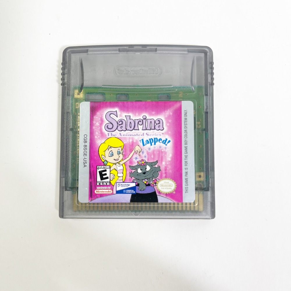 Nintendo Game Boy Color Game Sabrina The Animated Series Zapped! CGB-BSGE-USA